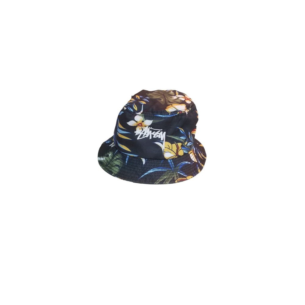 Women's Missy Capz Black Palm Print Bucket Hat